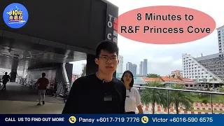 8 minutes from R&F Princess Cove | R&F Mall walk to JB SG CIQ  only 650m in cover walkway