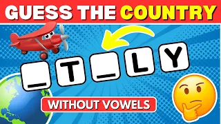 Guess The Country Names Without Vowels|| Quiz Mine