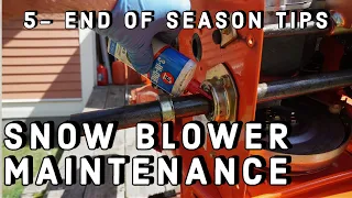 How To Maintain and Store Your Snowblower