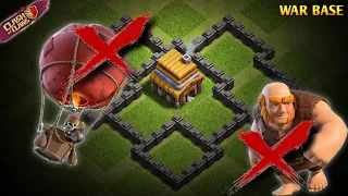 NEW BEST TOWN HALL 4 WAR BASE 2023 IN CLASH OF CLANS #clashofclans #clanwar