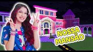 CONSTRUÍMOS UMA MANSÃO ROSA DOS SONHOS NA CIDADE PANDA NO MINECRAFT | Luluca