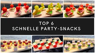 TOP 6 Schnelle Party-Snacks! Leckere Fingerfood für Partys und Buffet in 5 Minuten! #3