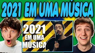 Americans React to 2021 EM UMA MÚSICA! (Gringos Reagem)