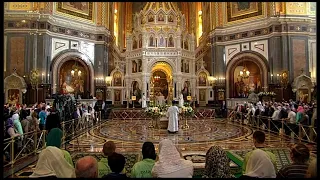 Всенощное бдение 27 августа 2022, Храм Христа Спасителя, г. Москва