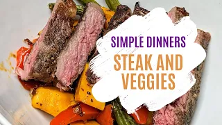 Simple Dinner for Tonight:   Steak (sous vide), Sweet Potatoes and Green beans