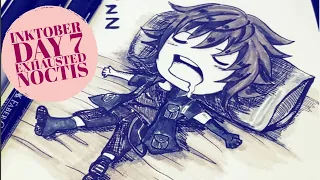 INKTOBER DAY 7 - Chibi Noctis | Final Fantasy XV