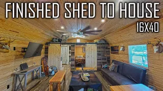 Gorgeous FINISHED Out Shed To House - Alternative Living - Tiny House