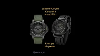 Panerai Luminor Chrono Carbotech Navy SEALs limited edition Pam1419 #pam01419