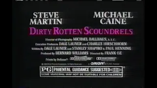 Dirty Rotten Scoundrels Movie Trailer 1988 - TV Spot