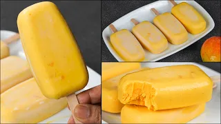 Mango Popsicle | Mango Ice Cream Recipe | Mango Lolly Ice Cream | N'Oven