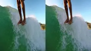 3D TEST Longboarding Harley Ingleby (youtube side by side)