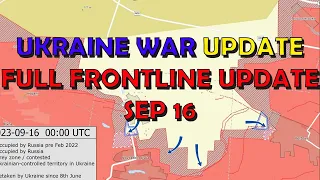 Ukraine War Update (20230916): Full Frontline Update