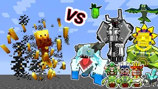 Mutant Blaze Vs. Mowzie's Mobs Monsters in Minecraft