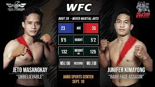 Jeto Masangkay vs Junifer Kimayong | Full Fight | WFC 2
