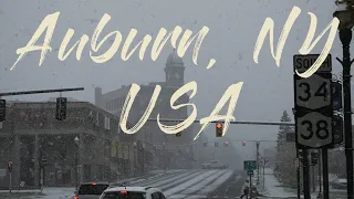 Snow day, City of Auburn NY // Día nevado en la ciudad de Auburn, New York