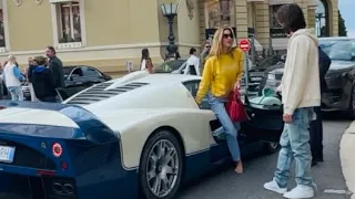 🤩AMAZING LUXURIOUS GORGEOUS LADY WITH MASERATI MC12 #monaco #billionaires #supercars #maserati