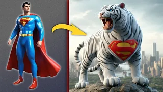 superhero but tiger 💥 All Marvel characters ( Marvel & Dc )