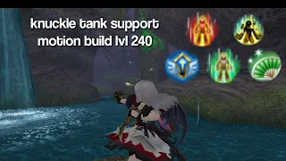 Toram Online - Knuckle tank support motion build lvl 240