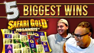 Top 5 BIGGEST WINS on Safari Gold Megaways