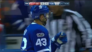 Nazem Kadri Goal - 2017 Season: Toronto Maple Leafs VS Detroit Red Wings 2017-10-18