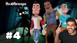 HELLO NEIGHBOR ACT - 4  | HORROR GAME  | FINALLY I ESCAPED FROM HIS HOUSE