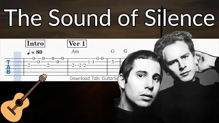 The Sound of Silence - Guitar Solo Tab Easy