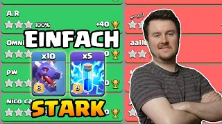 Neue 3 Sterne Strategie | Drachen + Blitzzauber = OP ? | #clashofclans