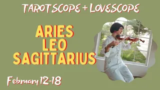 Aries Leo Sagittarius [Fire] Weekly Tarot + Love Horoscope Feb 12 - 18 Tagalog Tarot Reading