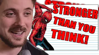 Forsen Reacts To: "How Strong Is Spider-Man?"