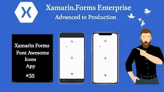 Xamarin forms Font Awesome Icons  #Tutorial 35