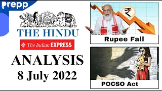 08 July 2022 | The Hindu today | Current affairs 2022 for UPSC CSE | Rupee Fall #upsc #ias