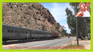 Longest Passenger Train in the World: The Ghan in Central Australia Through The Gap