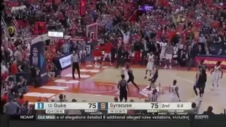 Syracuse game winning shot vs #10 Duke. Buzzer Beater in College