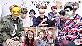 BTS Reaction to Blackpink[ep -11] (Together is Big Funniest time) #Armyblinkmade (Check my  descrip)