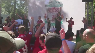 RedmenTV get fans in good voice at Liverpool Fan Zone Kiev Kyiv