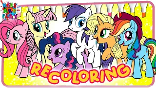 MLP My Little Pony Recoloring All Ponies Color Swap Part 5 coloring pages