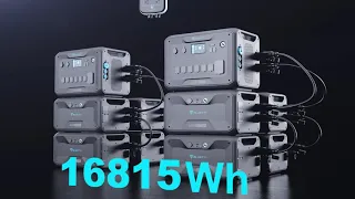 Portable Power Station AC300 + 1*B300 , Home Battery Backup ,Solar Generator for Outdoor Camping