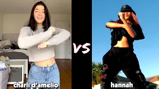 Charli D’amelio Vs Hannah TikTok Dance Compilation
