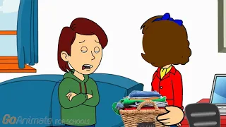 Caillou Goes to Chuck E Cheese's w/ Mom's Credit Card/Grounded (2017 Video)