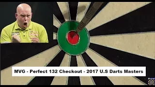 Michael van Gerwen - Perfect 132 Checkout (Bull,Bull,D16) - 2017 U.S Darts Masters HD 1080p