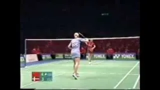 Badminton 2002 Yonex All England Woman's Single Final - Camilla Martin vs. Gong Ruina - 2nd Set of 3