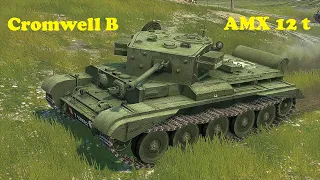 Cromwell B ● AMX 12 t - WoT Blitz UZ Gaming