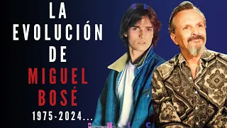 La evolución de Miguel Bosé de 1975-2024