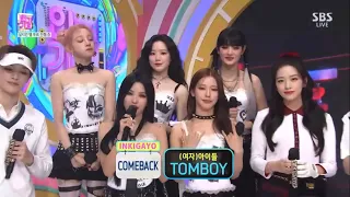 220320 (G)-idle Comeback interview in INKIGAYO “Tomboy”