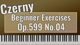 Carl Czerny - Practical Exercises for Beginners Op. 599 No. 4 - Easy Piano Tutorial