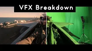 VFX Breakdown  - Top Gun Maverick Jet Scene with Tom Cruise done in Greenscreen - behind the scenes