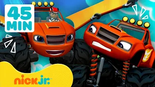 Blaze i megamaszyny | 45 MINUT najlepszych misji ratunkowych i przygód Blaze'a! | Nick Jr. Polska