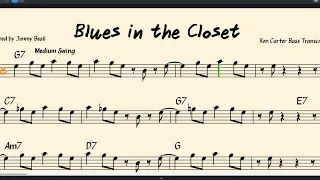 **Blues in the Closet** Ron Carter Bass Transcription | Free Download