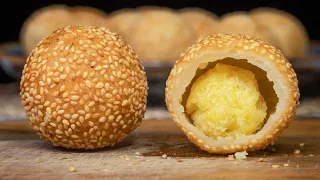 Làm Bánh Rán Lúc Lắc (Bánh cam) Thơm Ngon Giòn Xốp Thế Nào ? - OhTasty