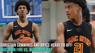 Mac Irvin Fire Vs. Wisconsin Rap! Christian Cummings & Bryce Heard go off!